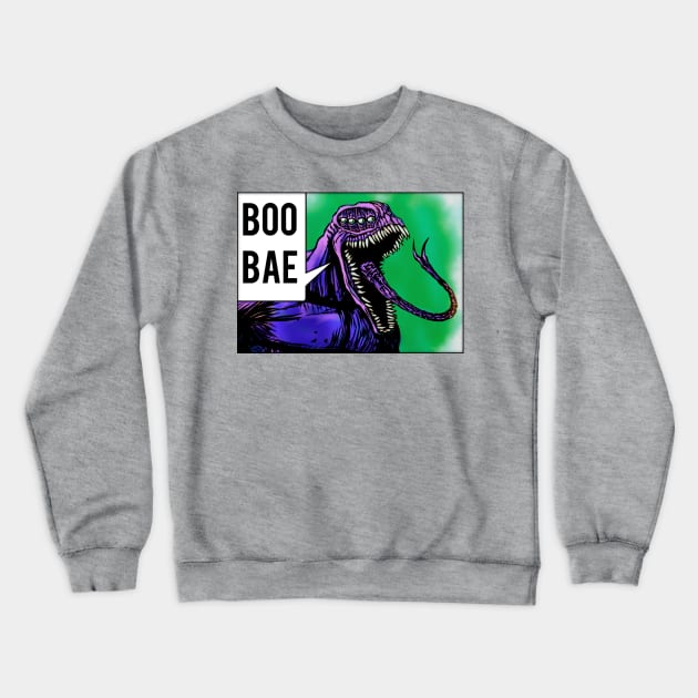 BooBae the Purple People Eater Crewneck Sweatshirt by JHillos